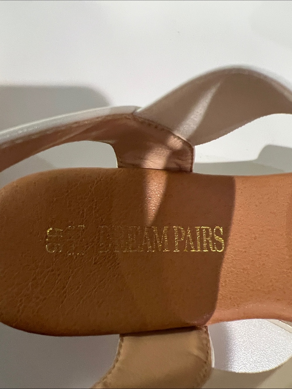 Dream Pairs White Cork Platform Sandals - Picture 4 of 7
